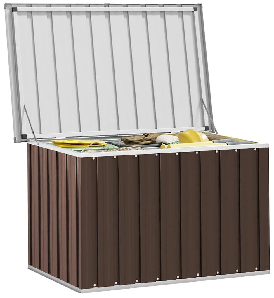 vidaXL Μπαούλο Αποθήκευσης Κήπου Καφέ 109 x 67 x 65 εκ.