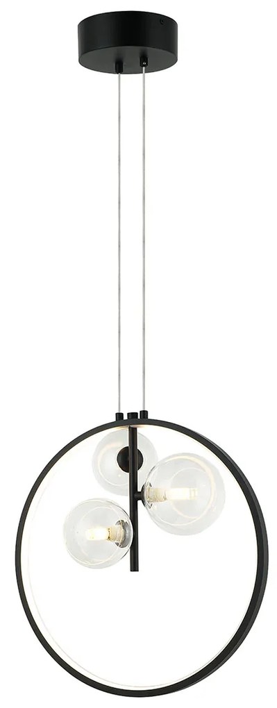 Φωτιστικό Οροφής Πολύφωτο Dimmable Zambelis 22064 Sandy Black