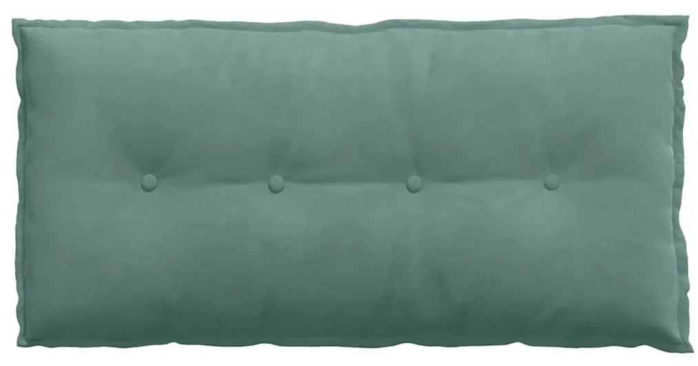 vidaXL Μαξιλάρι Πλάτης Θαλασσί 100 x 50 cm Υφασμάτινο Κορντουρά