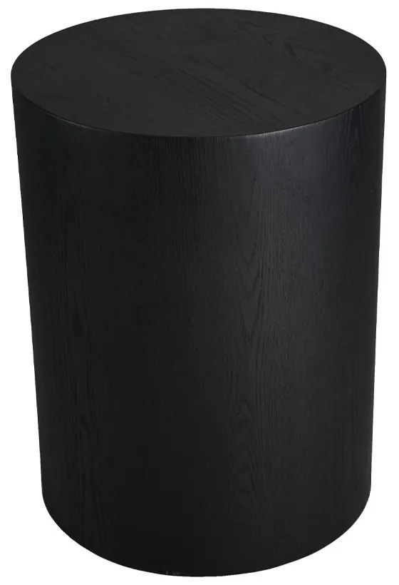 TUBE SIDE TABLE ΜΑΥΡΟ 50x50xH66,5cm