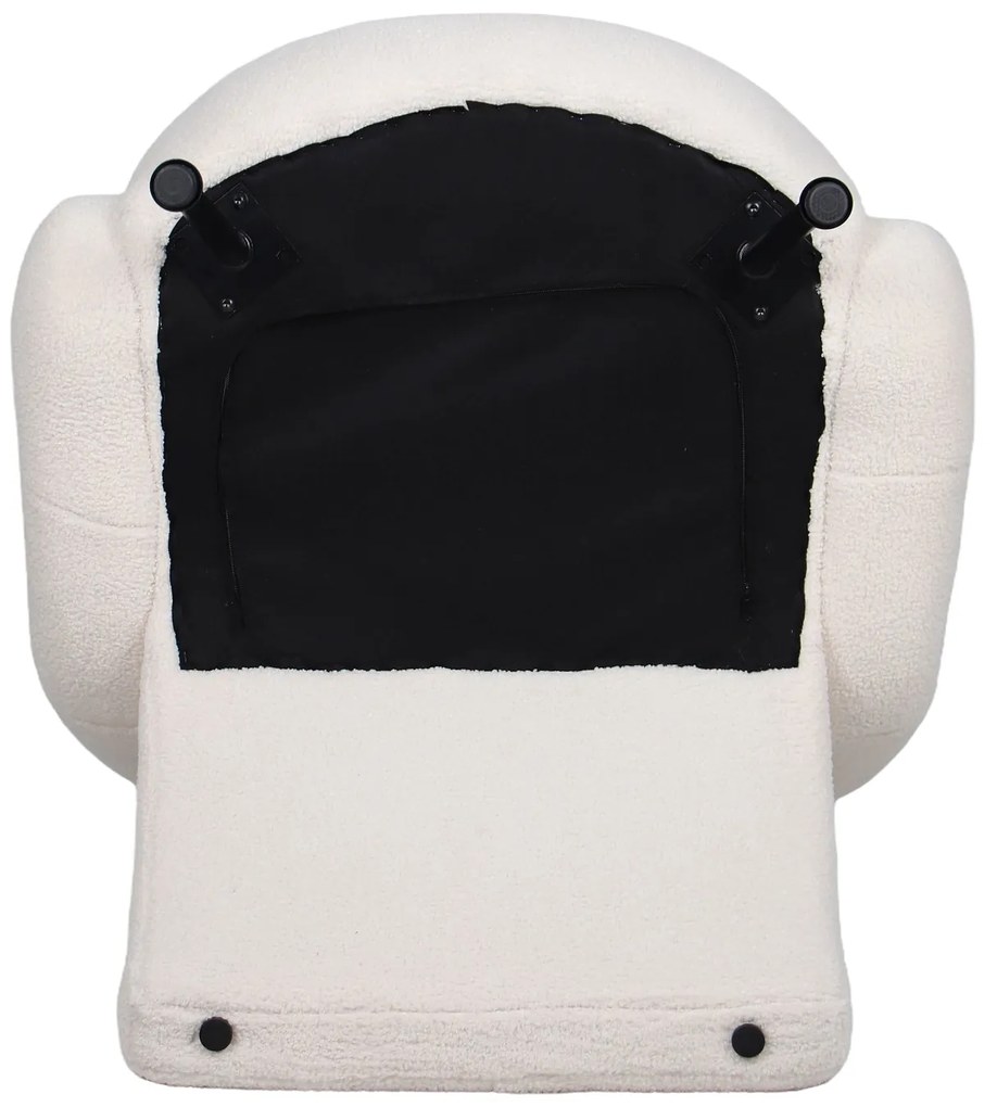 Πολυθρόνα ArteLibre PASIPHAE Μπεζ Ύφασμα/Μέταλλο/Ξύλο 80x86x80cm