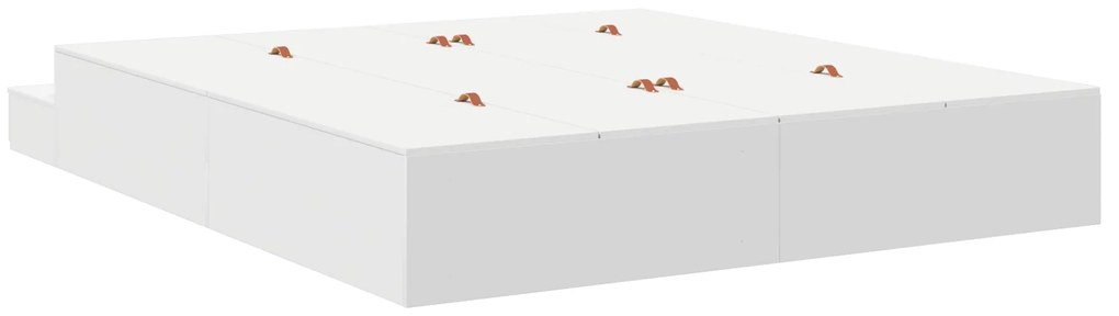 vidaXL Κρεβάτι αποθήκευσης Λευκό 180x200 εκ