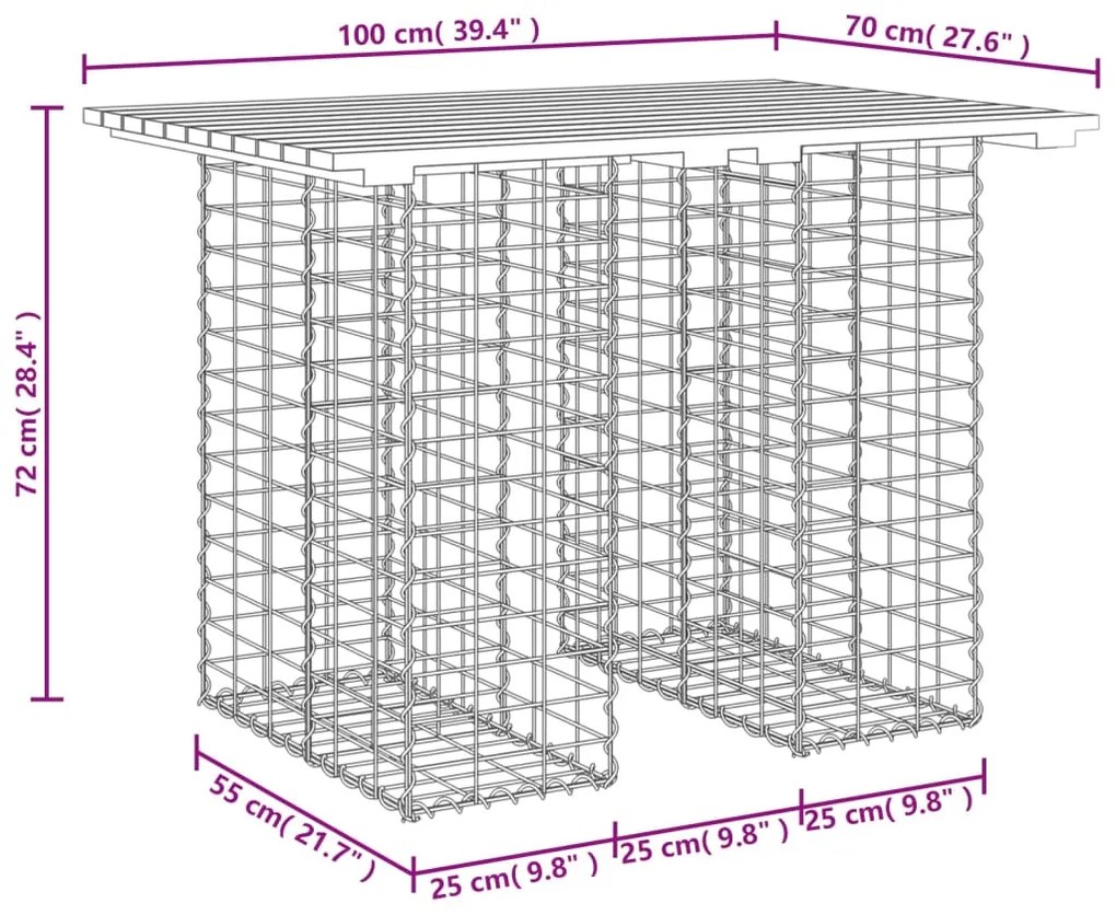 ΠΑΓΚΑΚΙ ΚΗΠΟΥ ΣΥΡΜΑΤΟΚΙΒΩΤΙΟ 100X70X72ΕΚ. ΑΠΟ ΜΑΣΙΦ ΞΥΛΟ ΠΕΥΚΟΥ 834365