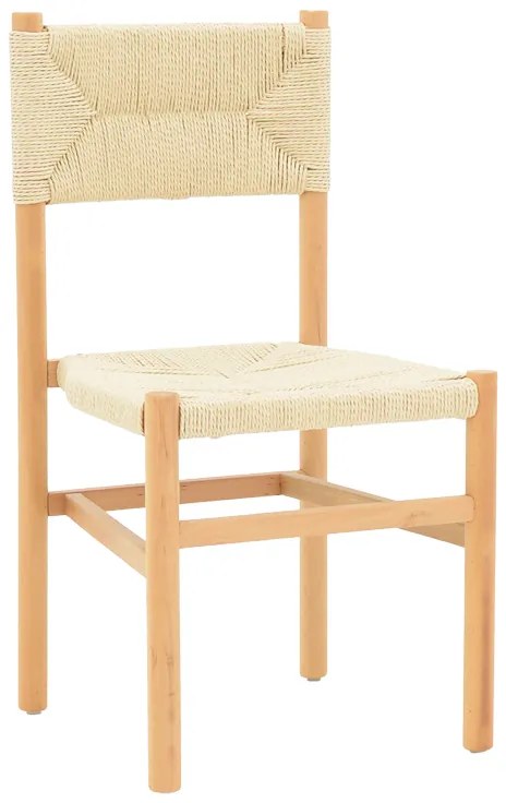 Intrahome Καρέκλα Oarvine Intrahome φυσικό rubberwood-φυσικό σχοινί 46x52x88εκ | SKU: INTRAPA-374111153