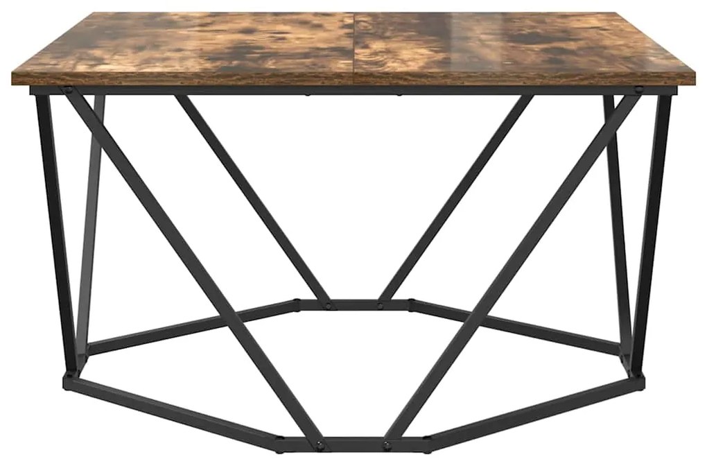 vidaXL Τραπεζάκι σαλονιού Καπνιστή δρυς 80 x 80 x 45 cm