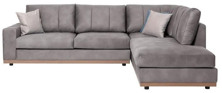 Γωνιακός Καναπές Mexico Fylliana Δεξιά Γωνία Γκρί 280x220x87 εκ. 280x220x87 εκ.