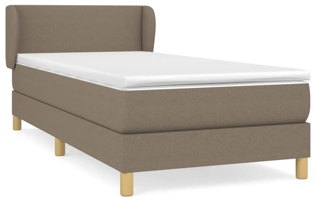 ΚΡΕΒΑΤΙ BOXSPRING ΜΕ ΣΤΡΩΜΑ TAUPE 80X200 ΕΚ. ΥΦΑΣΜΑΤΙΝΟ 3126601