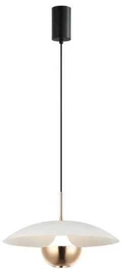 Κρεμαστό Φωτιστικό Οροφής LED 9W 3000K 182x30 Valia Viokef 4292301 Λευκό-Χρυσό