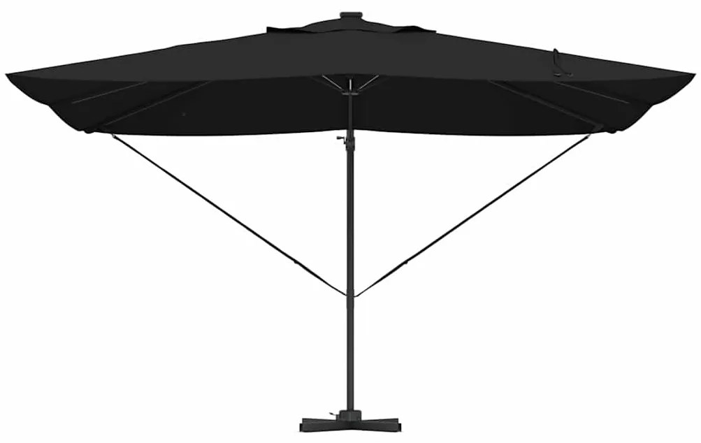 vidaXL Καναδέζικη Ρωμαϊκή Πέργολα Μαύρο 352 x 251 x 265 εκ.