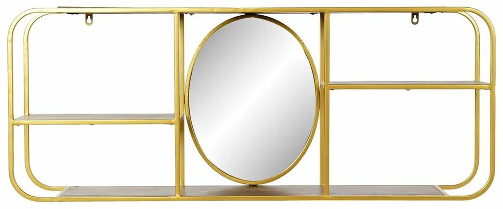 Τοίχο καθρέφτη DKD Home Decor Καφέ Χρυσό 100 x 18 x 40 cm