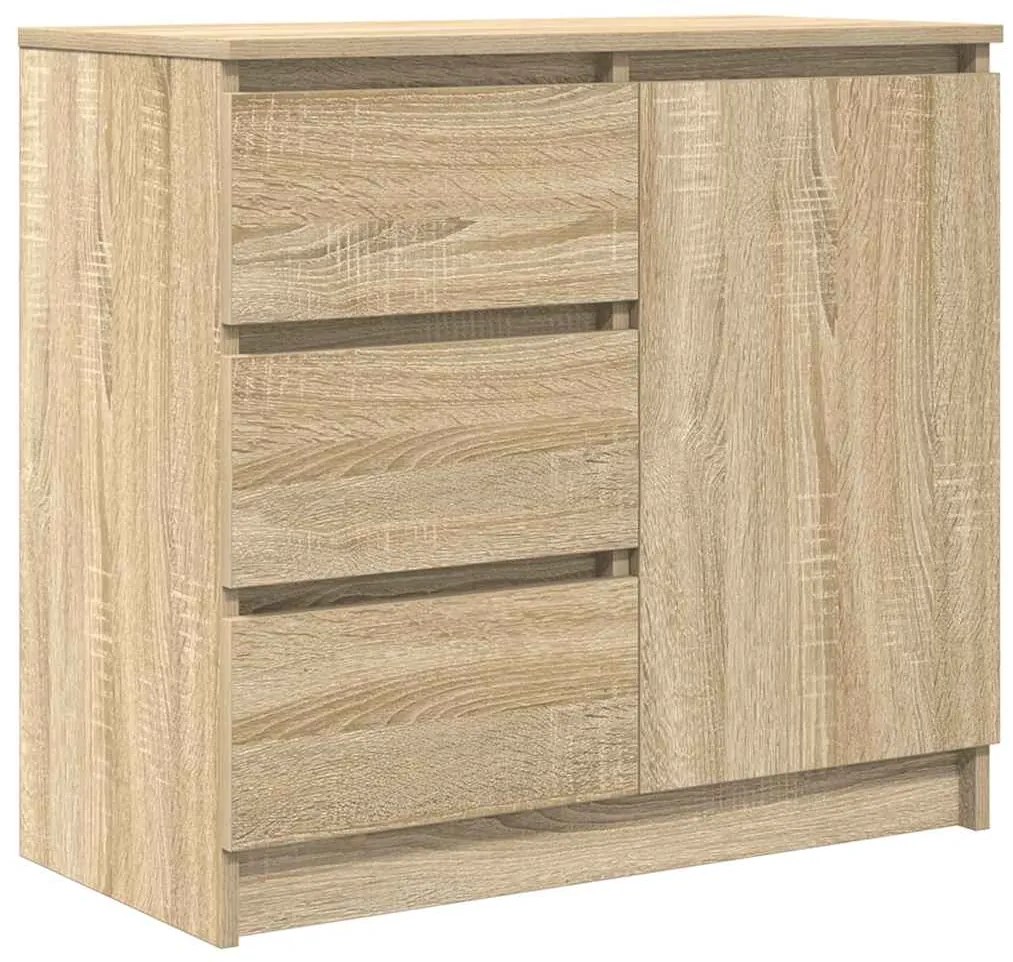 vidaXL Συρταριέρα με Συρτάρια Sonoma Δρυς 71x35x65 εκ. από Επεξ. Ξύλο