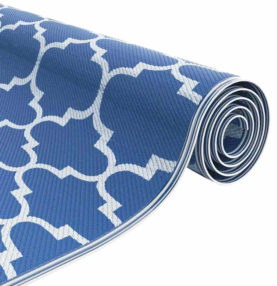 vidaXL Χαλί εξωτερικού χώρου Μπλε 300 x 400 cm PP