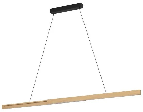 Γραμμικό Κρεμαστό Φωτιστικό Οροφής 2xLED 10,5W Μπεζ Ρυθμιζόμενο Dimmable Montebuono 390369 Eglo-390369-Μπεζ 390369