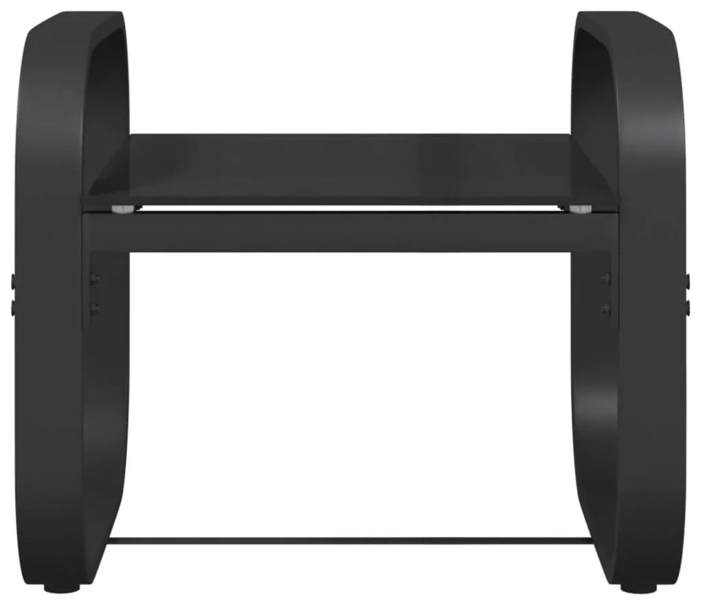 vidaXL Ξαπλώστρες 2 τεμ. από Textilene / Αλουμίνιο με Τραπέζι