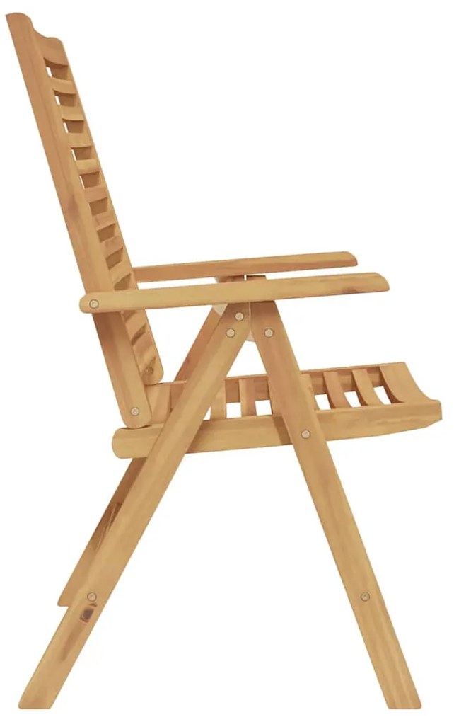 vidaXL Καρέκλα Κήπου 8 pcs Καφέ 52 x 64.5 x 108 εκ. Μασίφ ξύλο teak