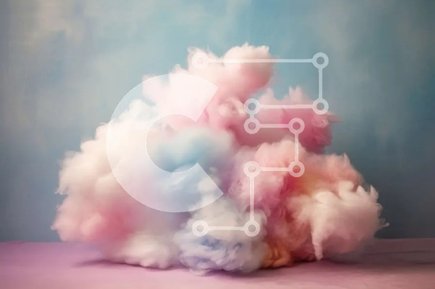 Intra Συλλεκτικό Ξύλινο Παζλ Plywood  4mm - Cotton Candy in the Sky - Sweet Treats Image Σε Ξύλινο Κουτί - Διαστάσεις: 10x10 cm – 25 κομμάτια