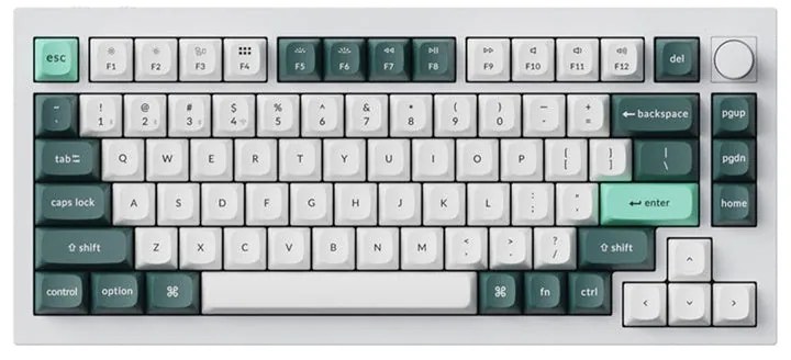 Wireless Keyboard Keychron Q1 HE RGB Nebula Magnetic Switch (white) &#91;Q1H-P1&#93;