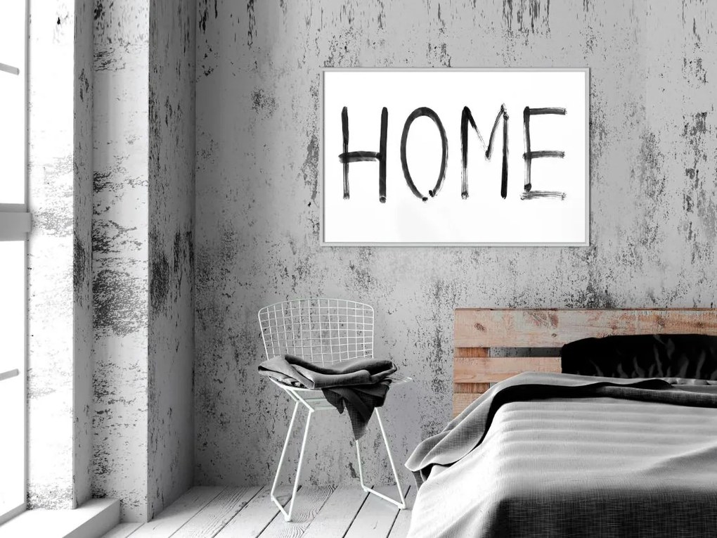 Αφίσα - Simply Home (Horizontal) - 30x20 - Χρυσό - Χωρίς πασπαρτού