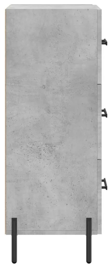 vidaXL Ντουλάπι Γκρι Σκυροδέματος 34,5x34x90 εκ. Επεξεργασμένο Ξύλο