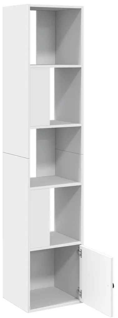 vidaXL Βιβλιοθήκη Λευκή 40x36x189 εκ. από Επεξεργασμένο Ξύλο