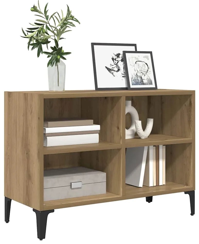 vidaXL Ντουλάπι TV Καφέ 69.5 x 30 x 50 εκ. Επεξεργασμένο ξύλο