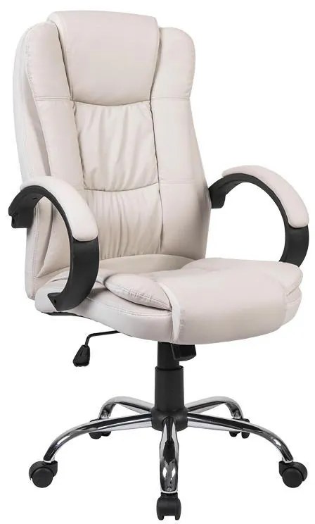 Καρέκλα Γραφείου 2043 Fylliana Λευκό Τεχνόδερμα 63.5x68x121 εκ. 63.5x68x121 εκ.