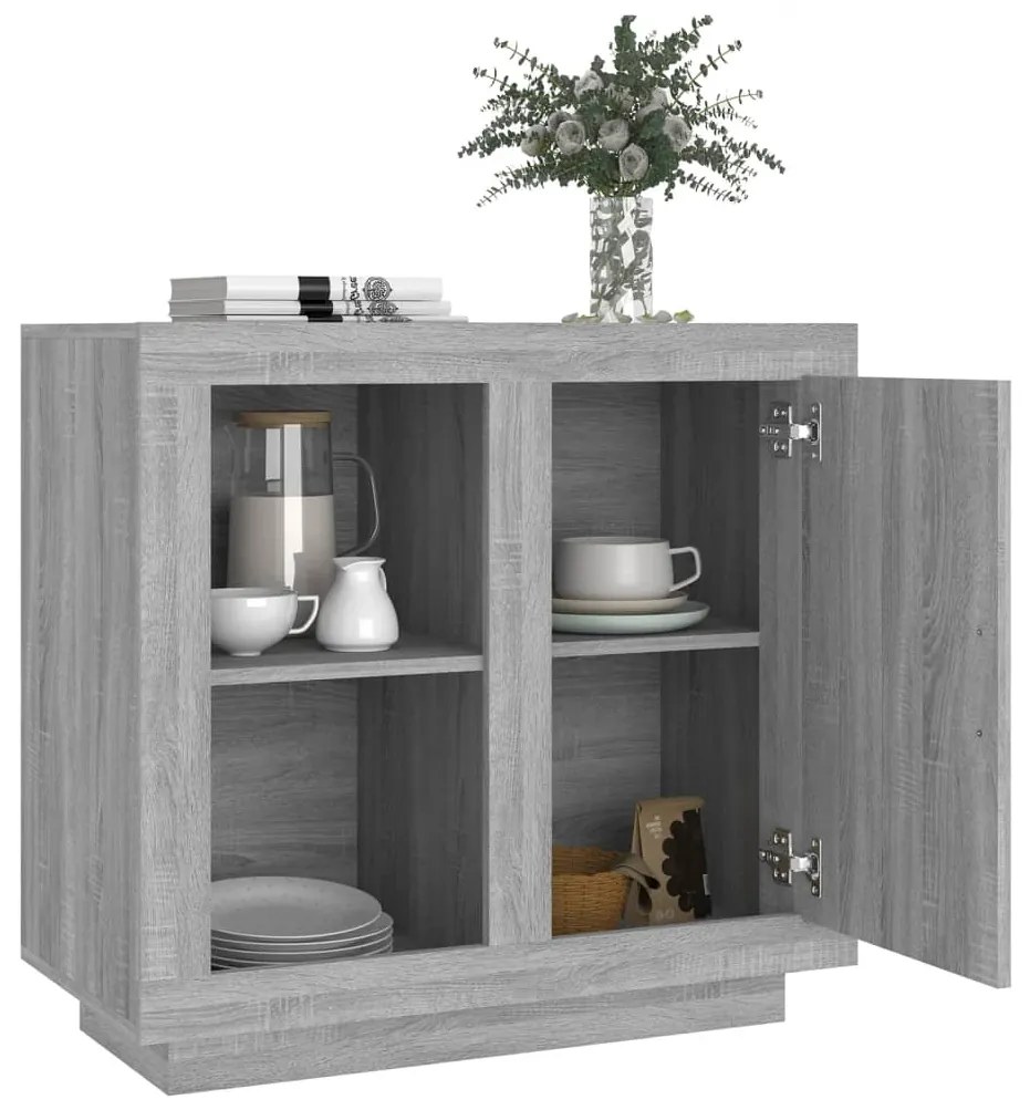 vidaXL Ντουλάπι Γκρι Sonoma 80 x 40 x 75 εκ.