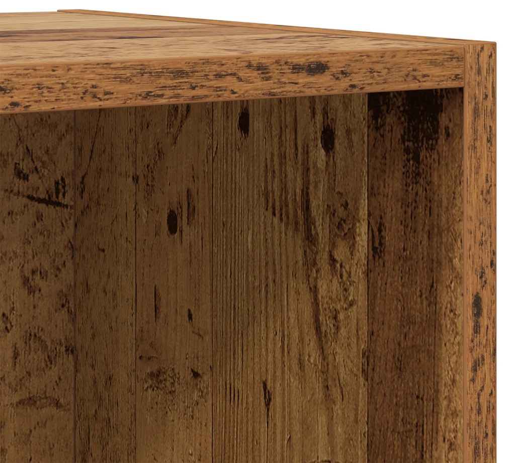 vidaXL Τηλεοπτική Κάβα Τοίχου 2 pcs Παλιό ξύλο 37 x 37 x 72 εκ