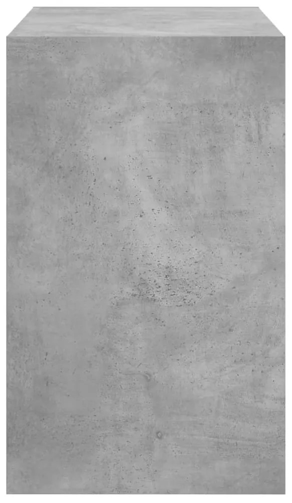 Παπουτσοθήκη Γκρι Σκυροδέματος 80x42x69 εκ. Επεξεργασμένο Ξύλο - Γκρι