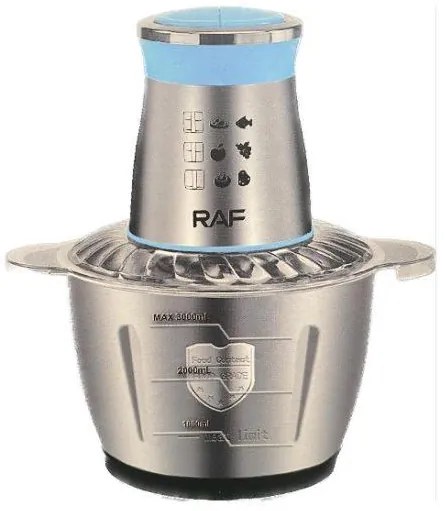 Raf Πολυκόπτης Multi 1000W με Δοχείο 3lt Μπλε R.7030