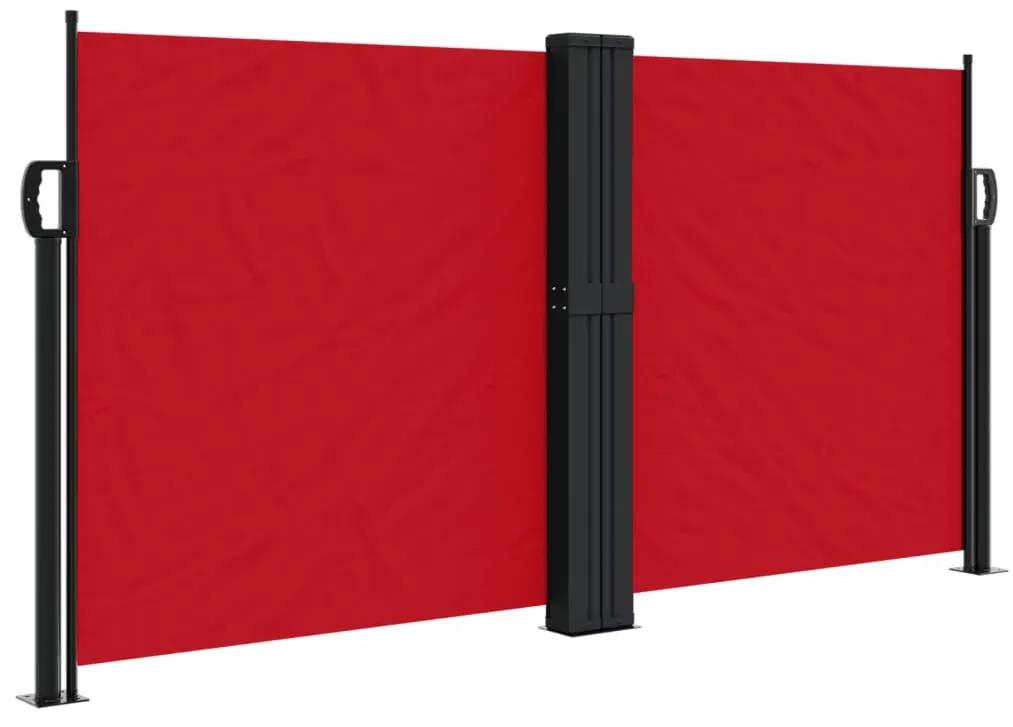 vidaXL Σκίαστρο Πλαϊνό Συρόμενο Κόκκινο 120 x 1000 εκ.