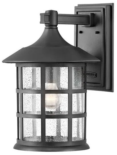 Φανάρι  Απλίκα Φωτιστικό Τοίχου 1xE27 IP44  39cm  Freeport Elstead Lighting-HK-FREEPORT2-L-TBK-Μαύρο HK-FREEPORT2-L-TBK