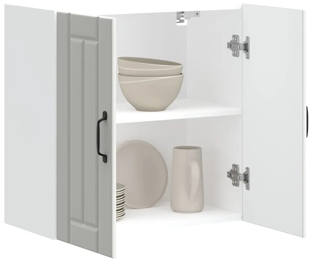 ντουλάπι τοίχου κουζίνας "Lucca" Λευκό κατασκευασμένο ξύλο