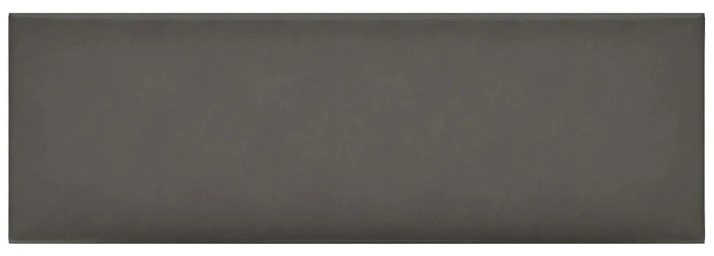 vidaXL Πάνελ Τοίχου 12 τεμ. Γκρι 90 x 30 εκ. 3,24 μ² Συνθετικό Δέρμα