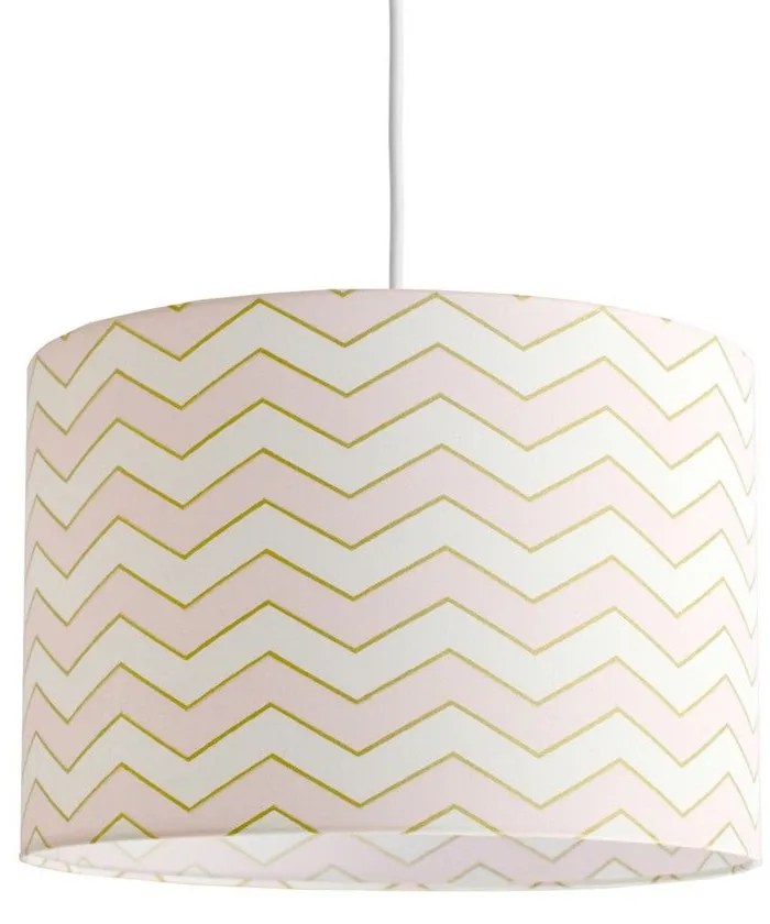 Παιδικό Φωτιστικό Κρεμαστό Hesperis Chevron 35x24cm Ε27 Pink Gold Veis