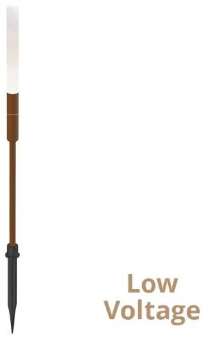 Επιδαπέδιο Φωτιστικό Κήπου Καρφωτό LED 1,5W 24V Σκουριά ΙΡ65 Stick 4320600 Viokef 4320600 Σκουριασμένο