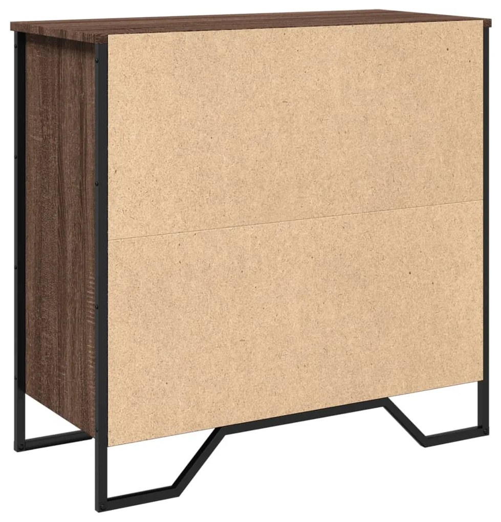 vidaXL Μπουφές Καφέ Δρυς 78x35,5x74,5 εκ. από Επεξεργασμένο Ξύλο