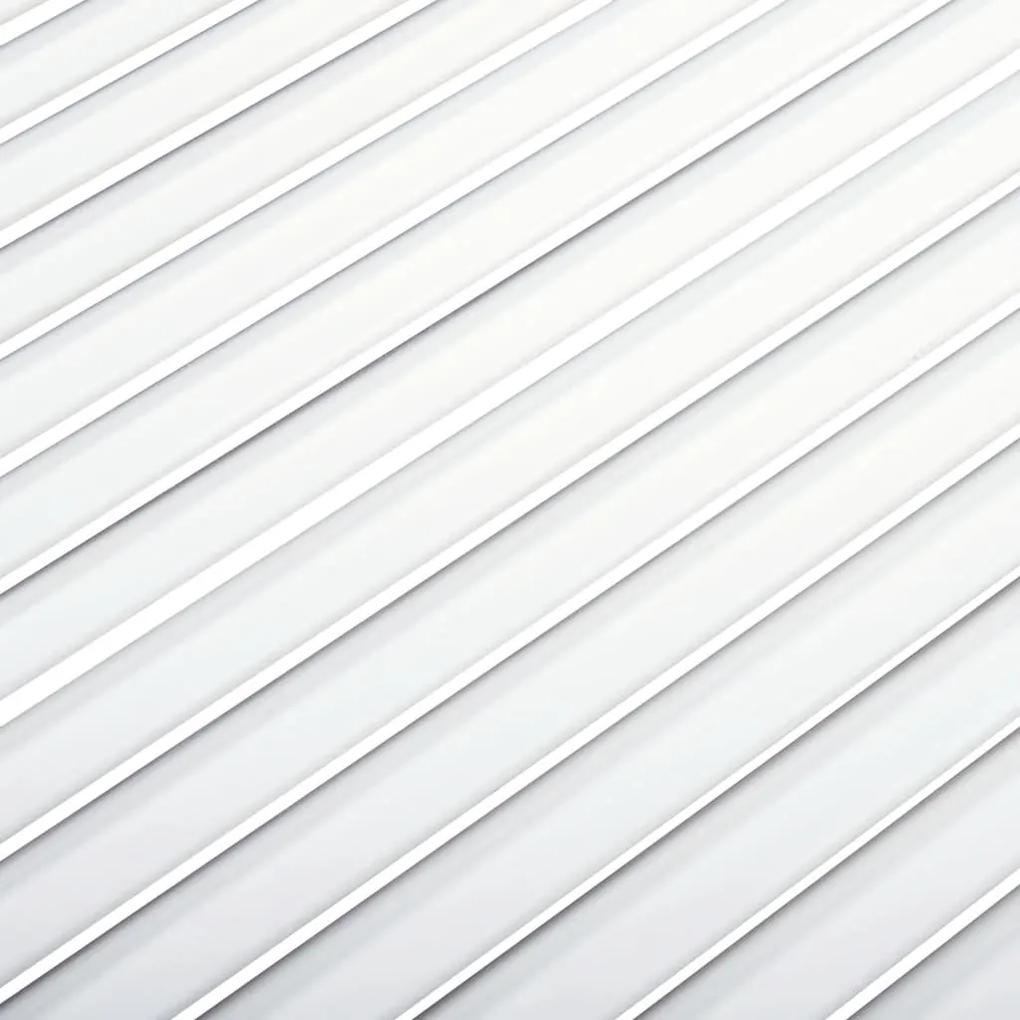 vidaXL Πορτάκια με Περσίδες 4 τεμ Λευκά 99,3x59,4 εκ Μασίφ Ξύλο Πεύκου