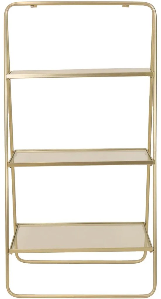 Ραφιέρα ArteLibre Χρυσό Μέταλλο 57x37x110cm-05154102