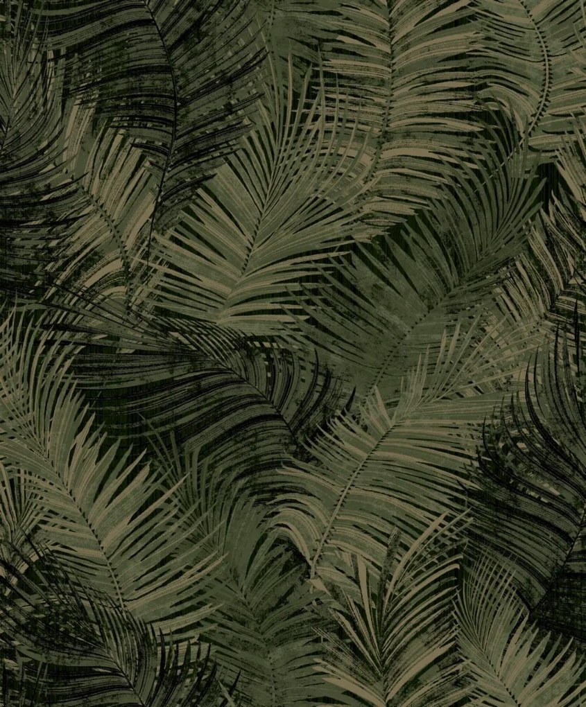 Ταπετσαρία Τοίχου Tropical Leaf Μπλε L93404 53 cm x 10.05 m