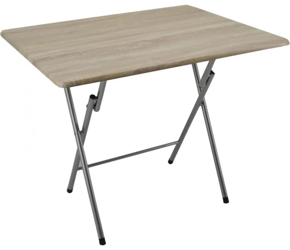 Τραπέζι Πτυσσόμενο 774340 80x50x70 Oak Ankor Μέταλλο,Ξύλο