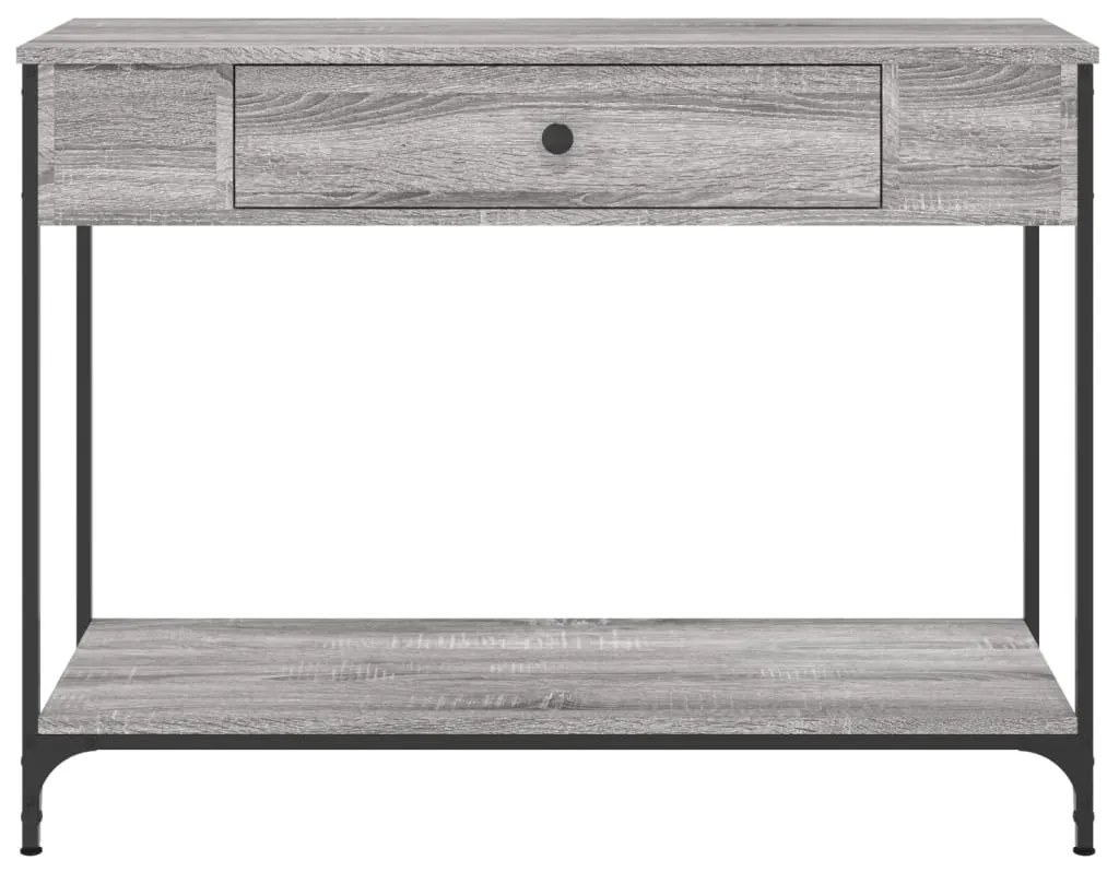 vidaXL Τραπέζι Κονσόλα Γκρι Sonoma 100x34,5x75 εκ. Επεξεργασμένο Ξύλο