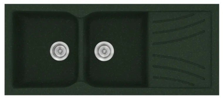 Sanitec Classic 332 Granite Green Ένθετος Νεροχύτης 80cm