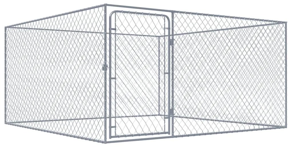 Κλουβί Σκύλου Εξωτερικού Χώρου 2 x 2 x 1 μ. Γαλβανισμένο Ατσάλι