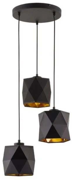 Κρεμαστό Φωτιστικό Οροφής SIRO τρίφωτο TK Lighting-1045-Μαύρο 1045