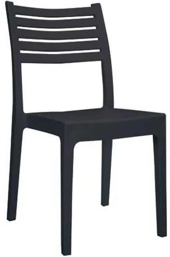 Καρέκλα Olimpia Πλαστική Ανθρακί 46x52x86cm