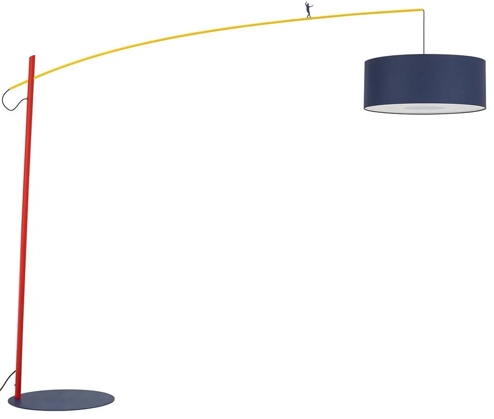 Φωτιστικό Δαπέδου Poise B 11430 65-220x255x230cm 25W 1xE27 Blue-Red Nowodvorski
