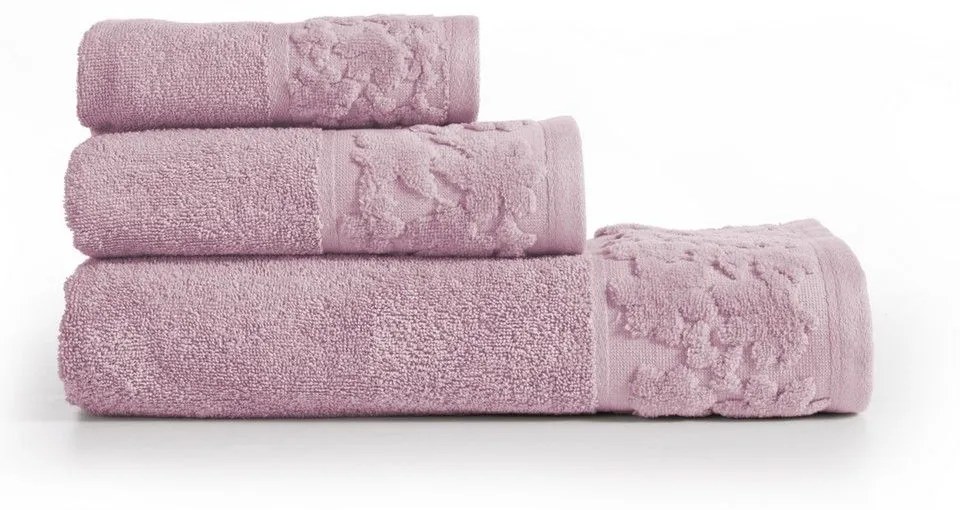 Πετσέτες Irida (Σετ 3τμχ) Pink Nef-Nef Homeware Towels Set 70x140cm 100% Βαμβάκι