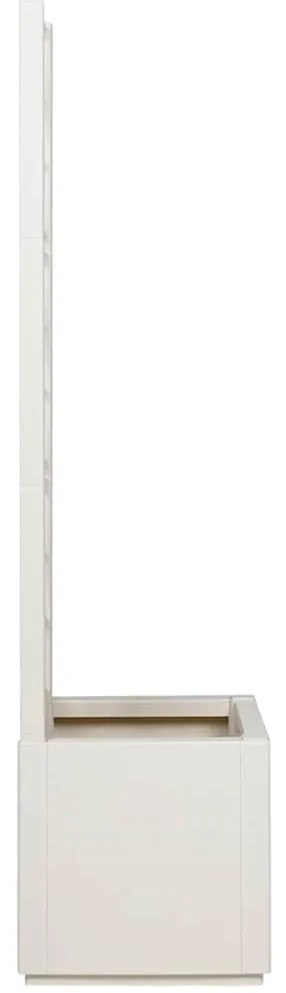 vidaXL Γλάστρα Κήπου Λευκό 36 x 36 x 140 εκ. Πολυπροπυλένιο