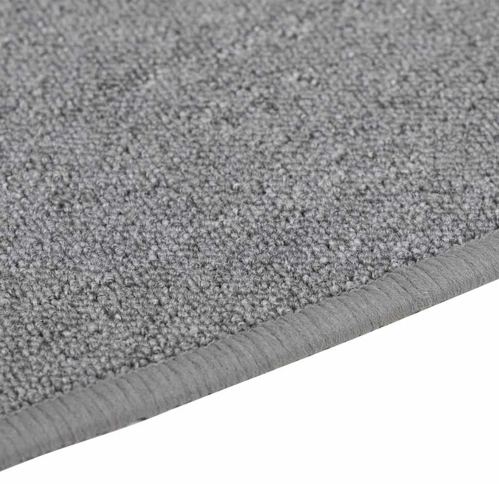 vidaXL Δερμάτινο Χαλί Ανοιχτό γκρι 100 x 300 cm 100% Πολυπροπυλένιο